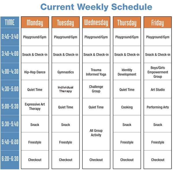 schedule